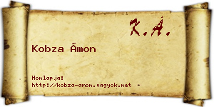 Kobza Ámon névjegykártya